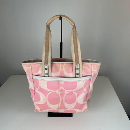 Coach Hampton Scribble Pink Shoulder Bag Y2K L0626-F10805