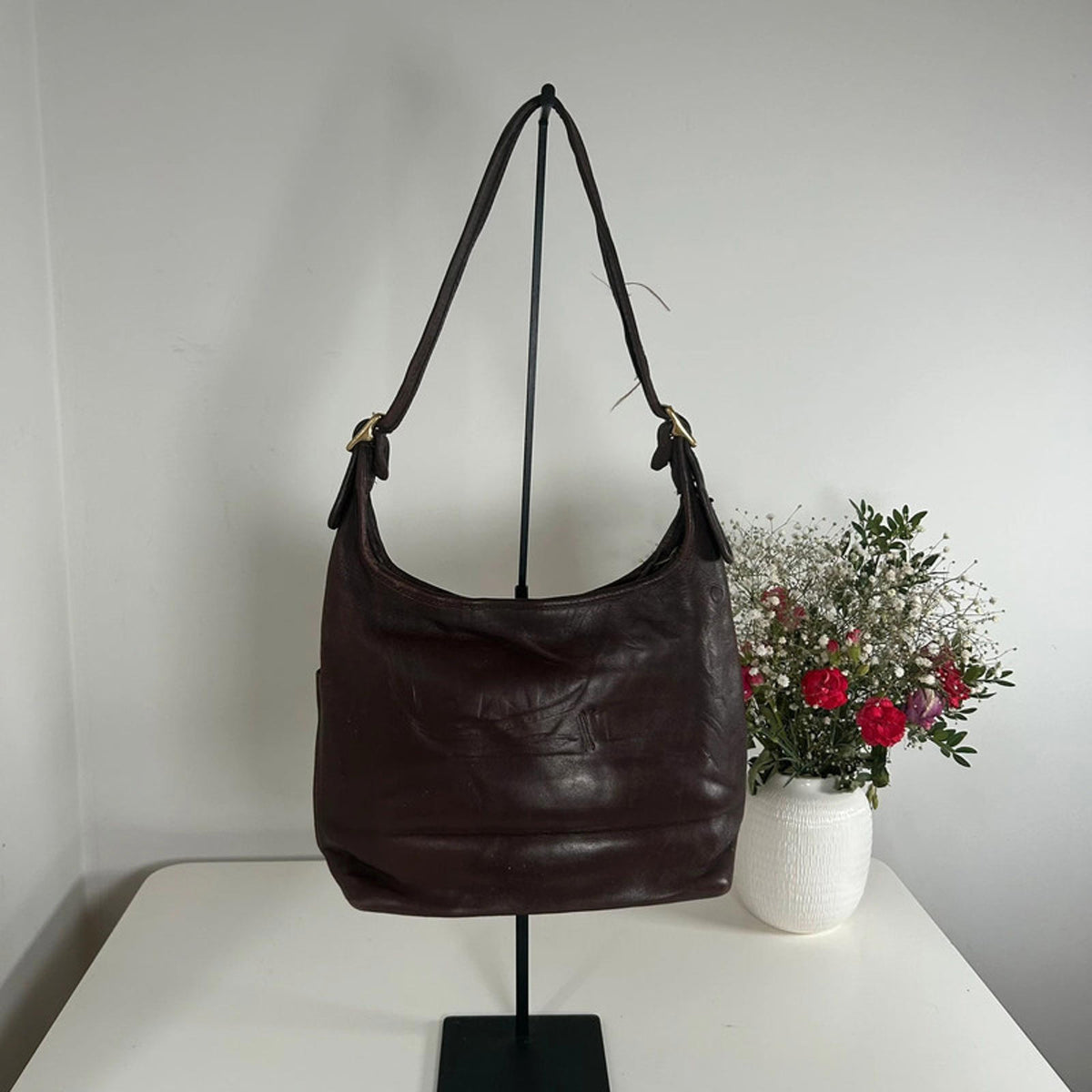 Coach Vintage Brown Leather Satchell Handbag J6D-933