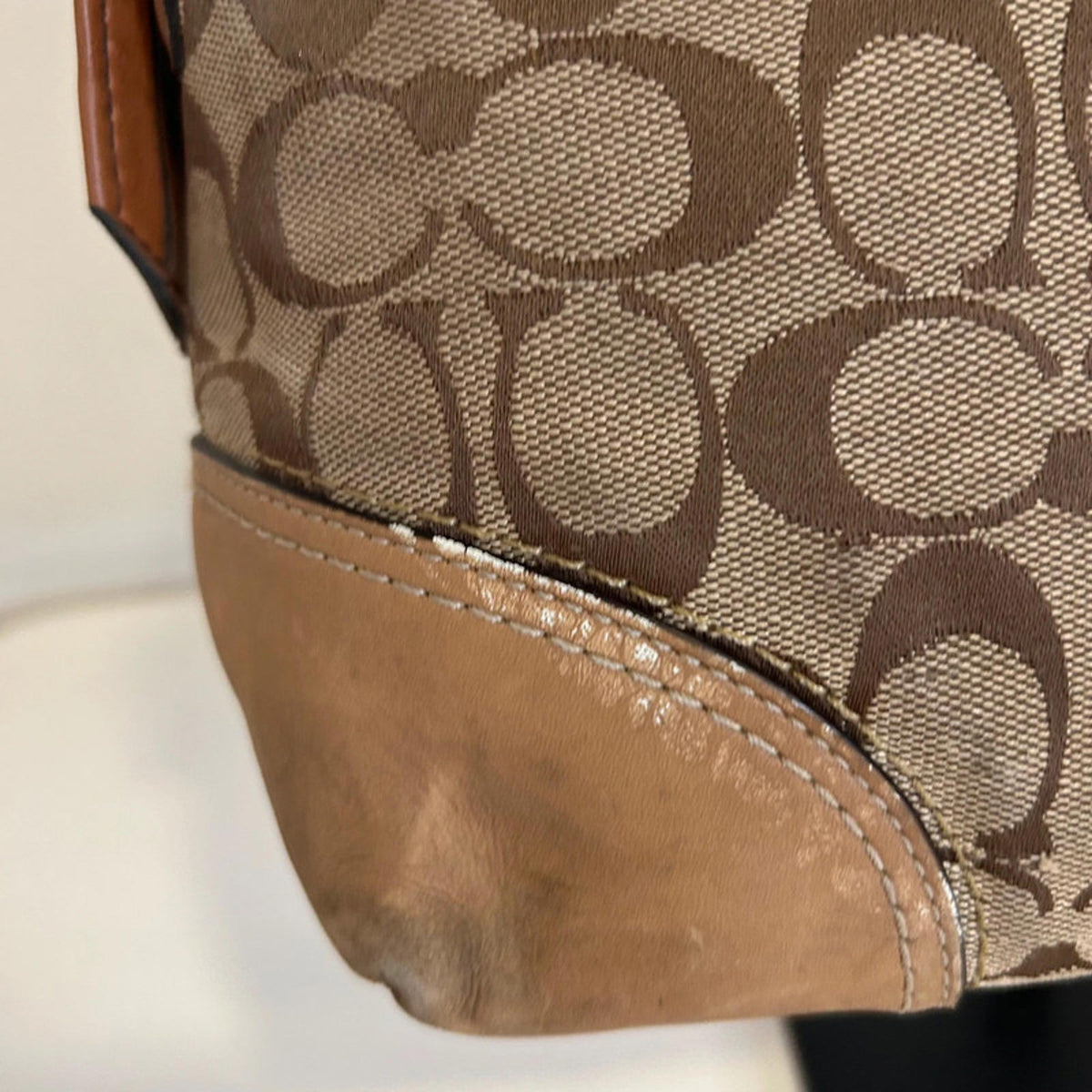 Coach Signature Brown Monogram Crossbody Bag L0867-F13066