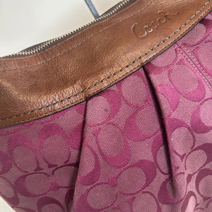 Coach Purple Soho Hobo Handbag H0968-F13741