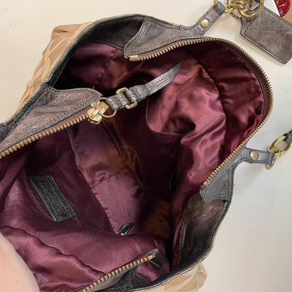 Coach Signature C Gold Beige Shoulder Bag E1082-15758