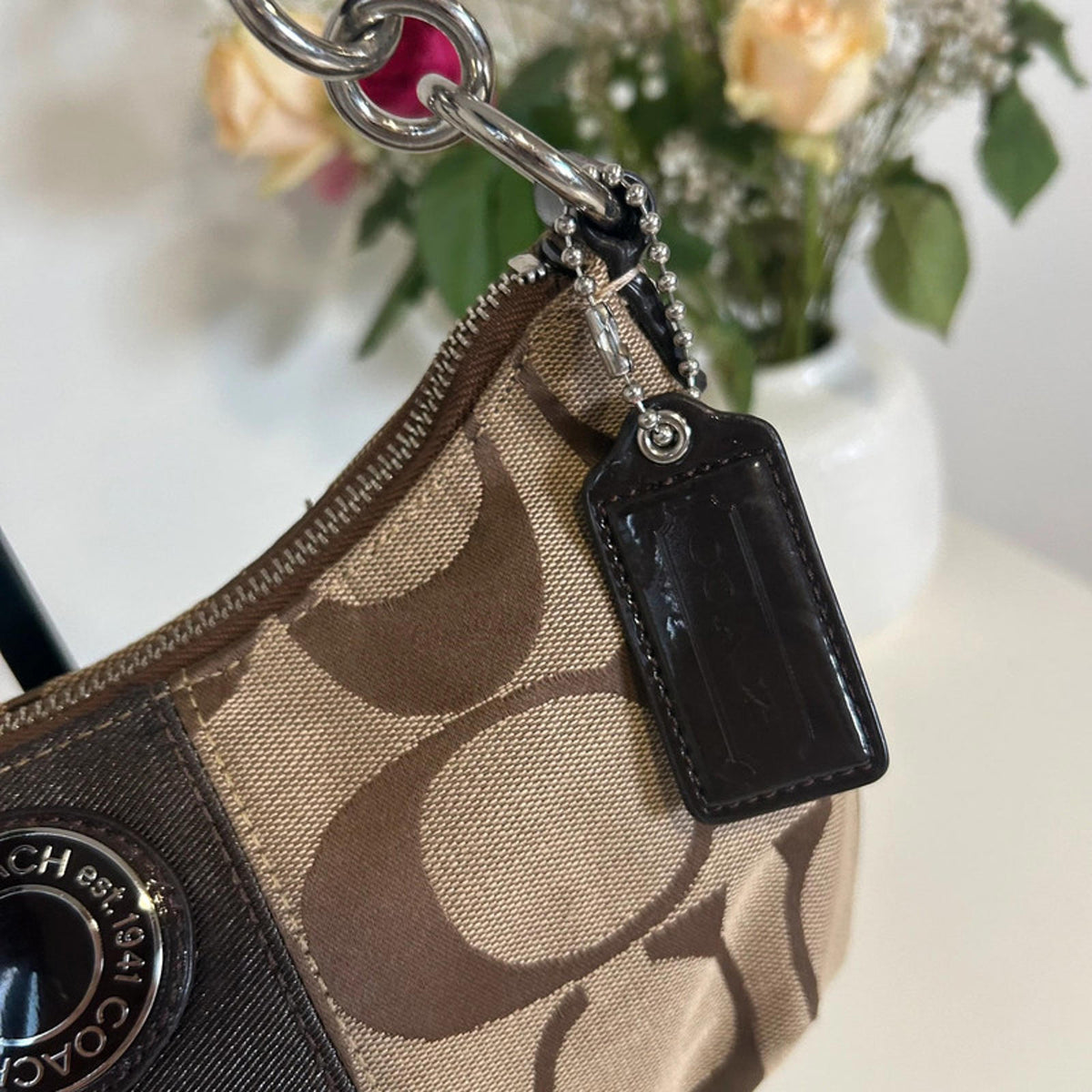 Brown Coach Demi Cross Shoulder bag E1295-F19218
