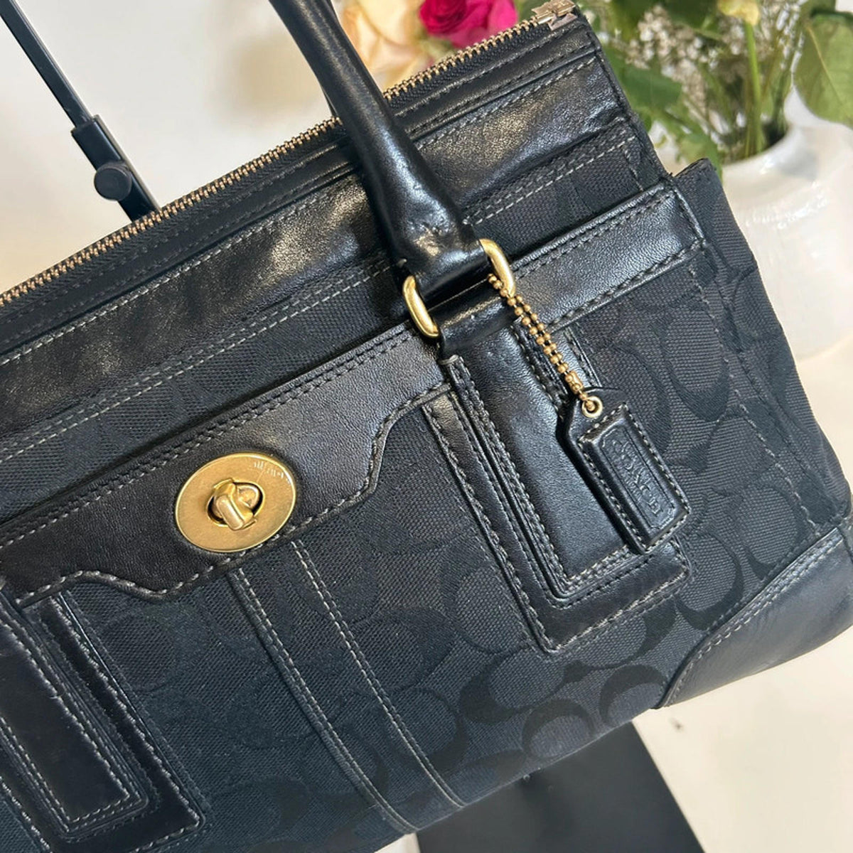 Coach Black Hampton Shoulder Bag GO771-11062