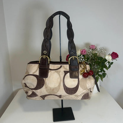 Coach Medium Tonal C Denim Shoulder Bag A0882-12195