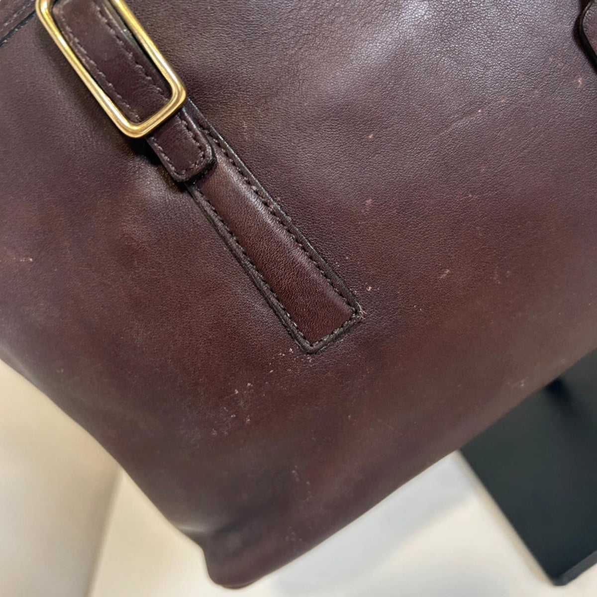 Coach Legacy Vintage Brown Leather Shoulder Handbag K1D-9813