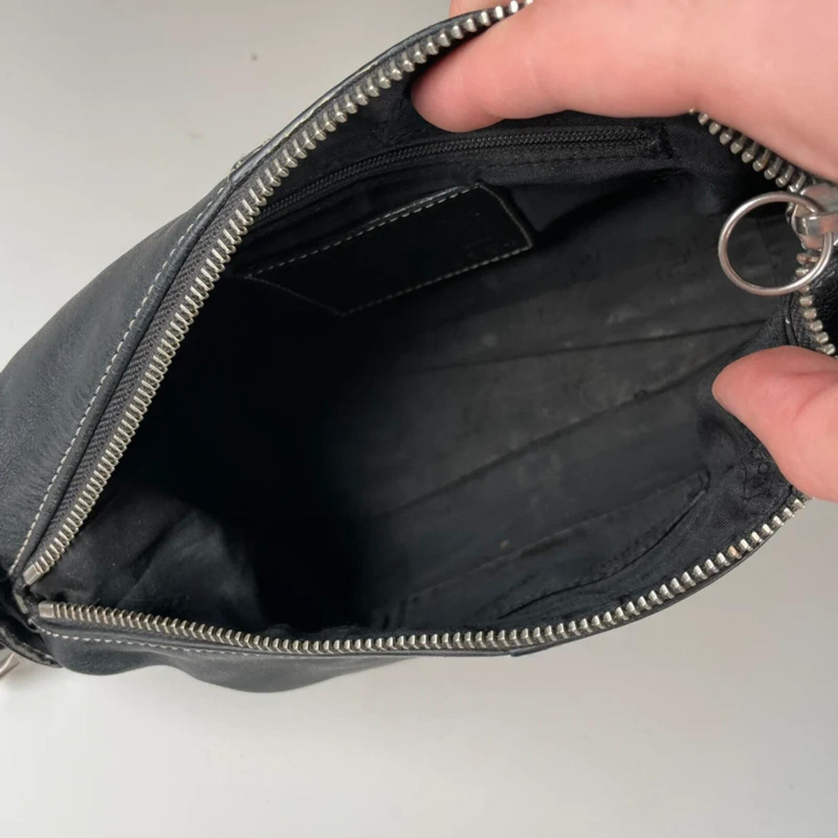 Coach Legacy Black Leather Demi Hobo Shoulder Bag H043-9564