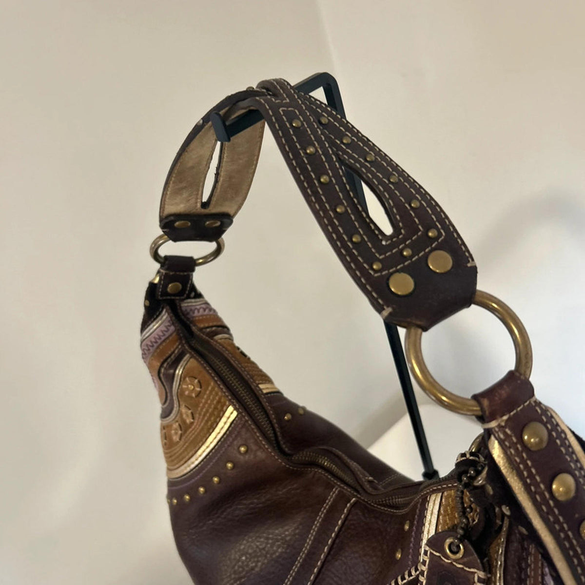 Coach Bohemian Chestnut Leather Shoulder Bag D0769-F10478