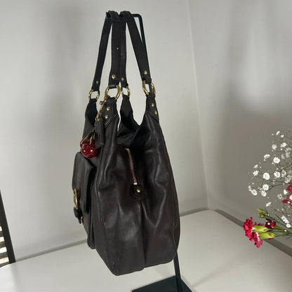 Coach Brown Campbell Hobo Leather Handbag K1381-F24636