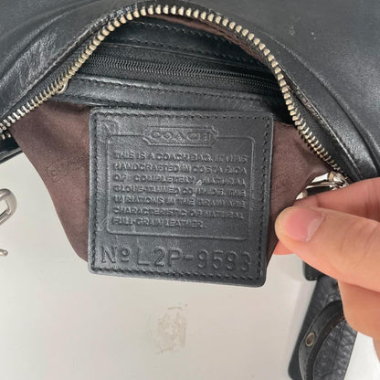 Coach Zoe Legacy Mini Hobo Black Shoulder Bag Y2K L2P-9593