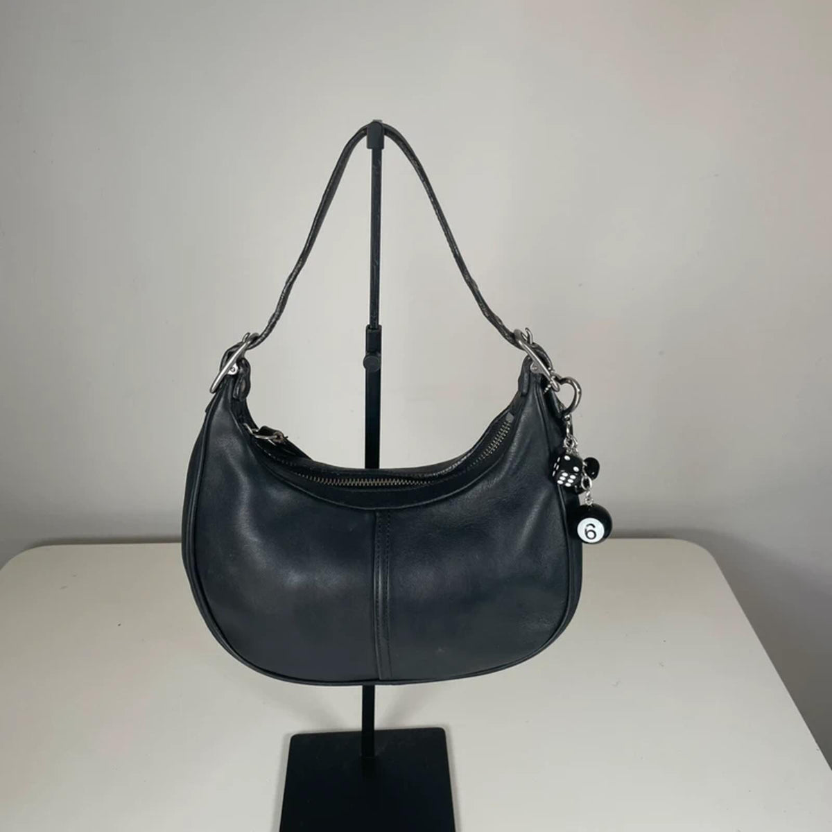 Coach Zoe Legacy Mini Hobo Black Shoulder Bag Y2K L2P-9593