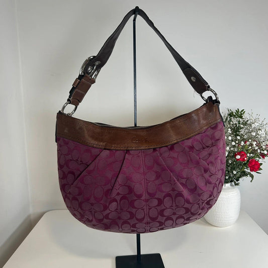 Coach Purple Soho Hobo Handbag H0968-F13741