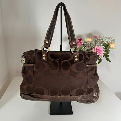 Coach Poppy Signature Canvas Tote Bag F0920-14364