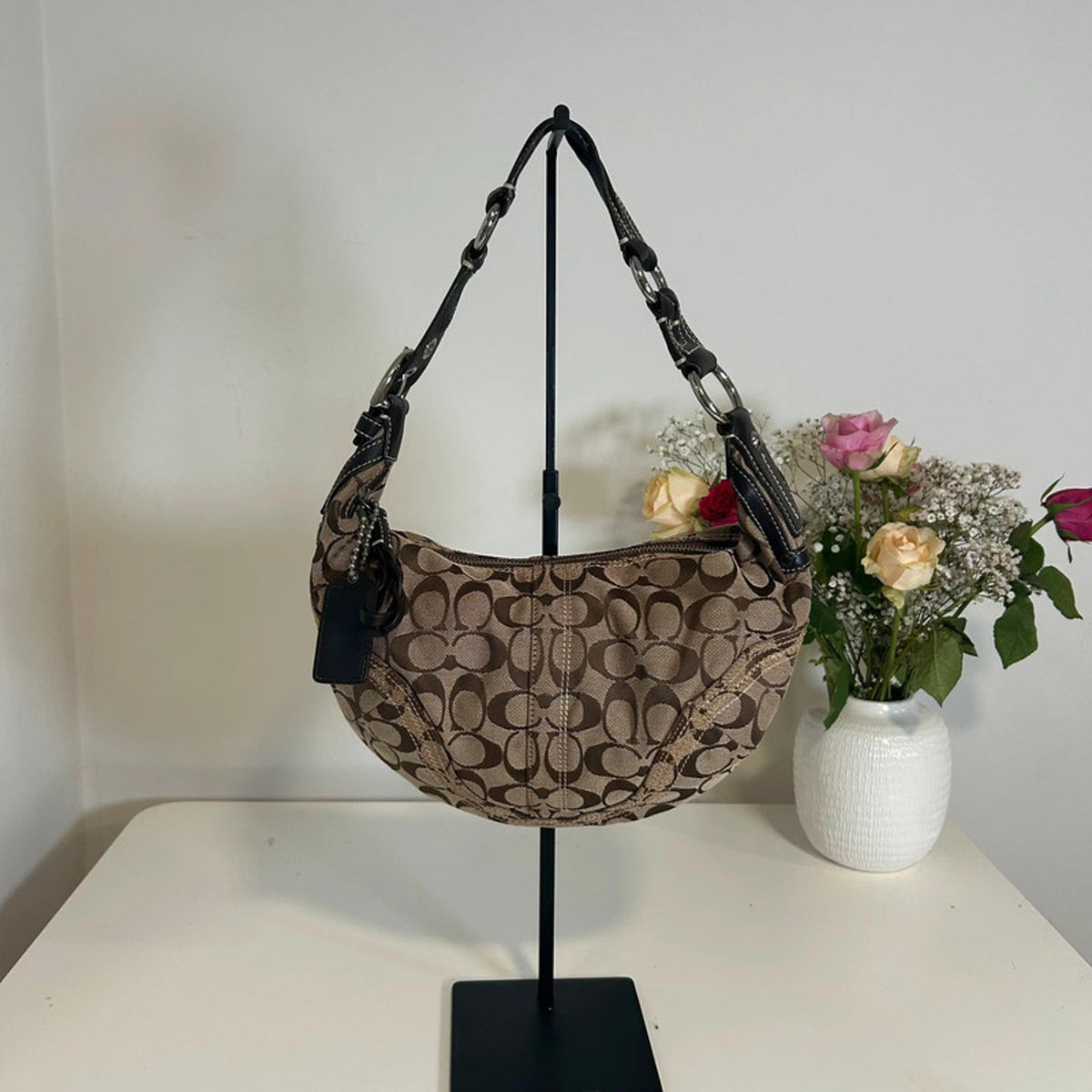 Coach Brown Signature Sufflette “C”Shoulder bag L0694-10600