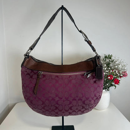 Coach Purple Soho Hobo Handbag H0968-F13741
