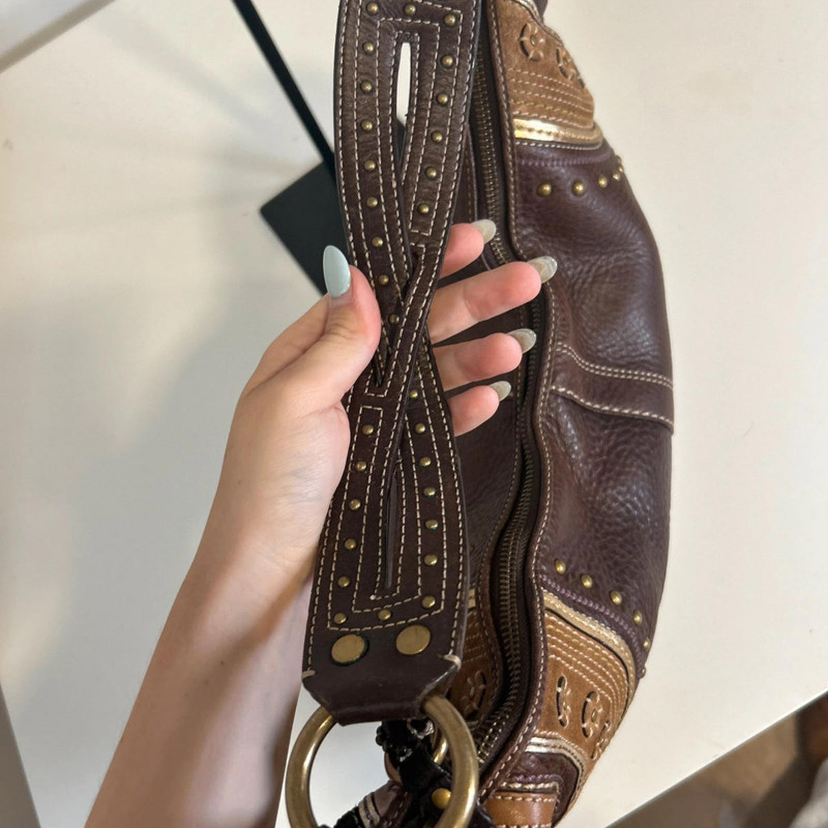 Coach Bohemian Chestnut Leather Shoulder Bag D0769-F10478