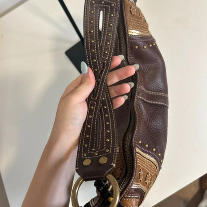 Coach Bohemian Chestnut Leather Shoulder Bag D0769-F10478