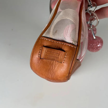 Coach Pink Signature Monogram Demi Bag M3J-7072
