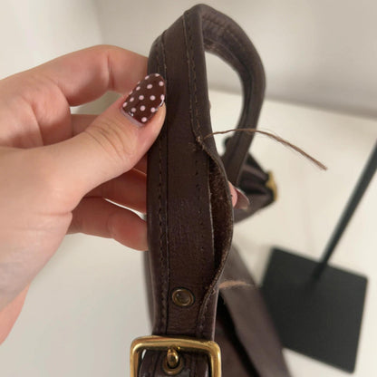Coach Vintage Brown Leather Satchell Handbag J6D-933