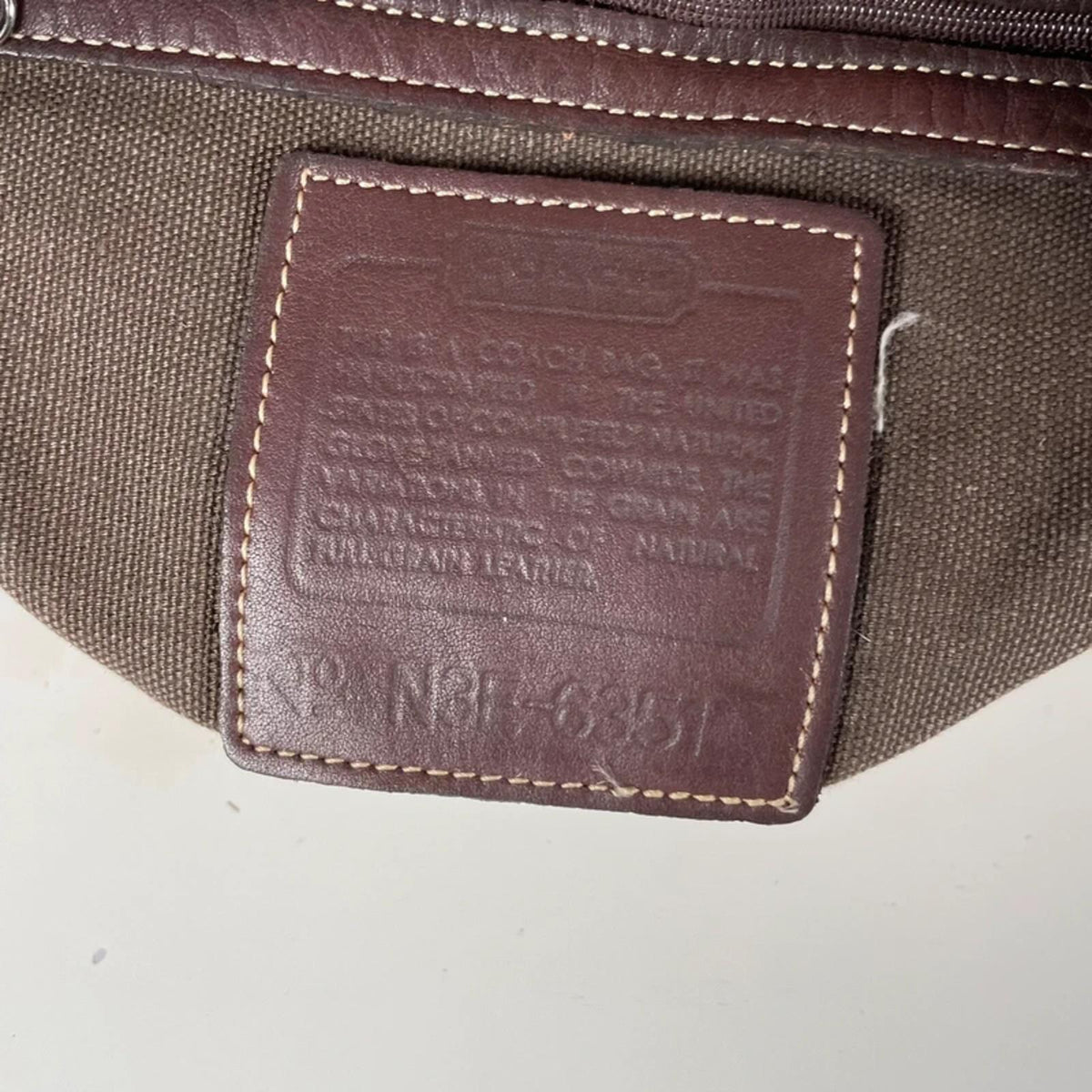Coach Brown Monogram Leather Hobo Shoulder Bag N3E-6351