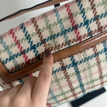 Coach 2009 Large Plaid Wool Crossbody Bag E0971-F13984