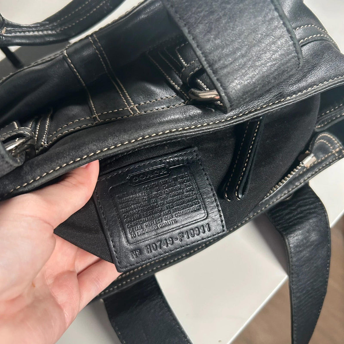 Coach Black Mino Soho Leather Satchel Bag H0749-F10911