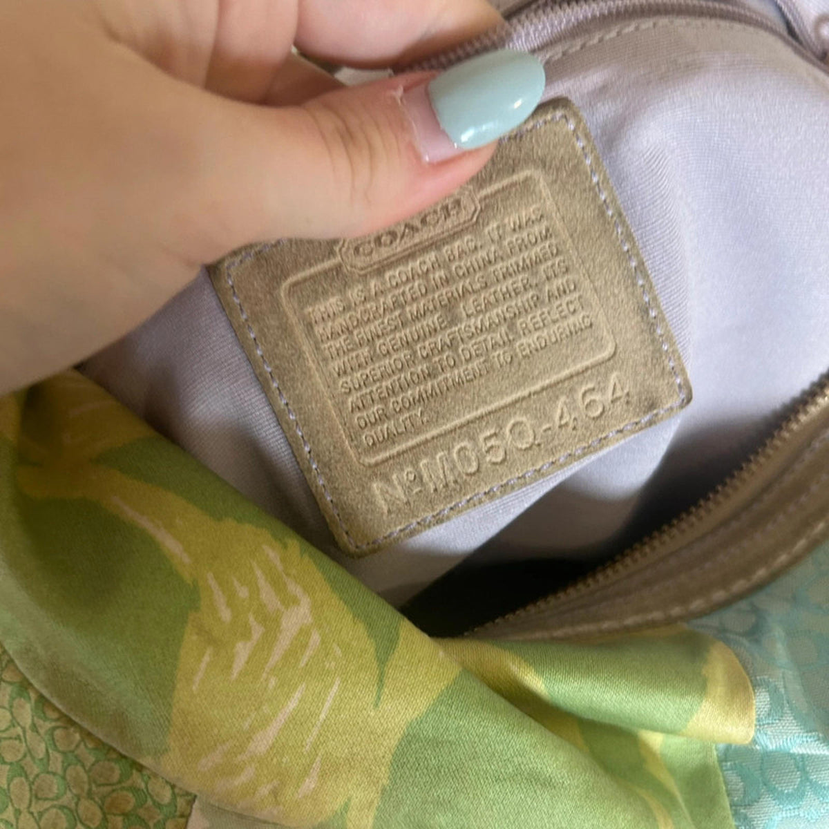 Coach Pastel Patchwork Hobo Shoulder Bag M05Q-464