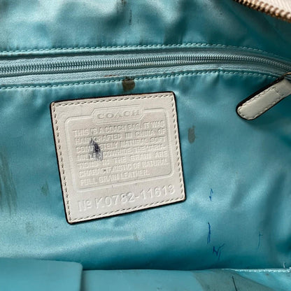 Coach Ergo White Pebbled Leather Shoulder Bag K0782-11613