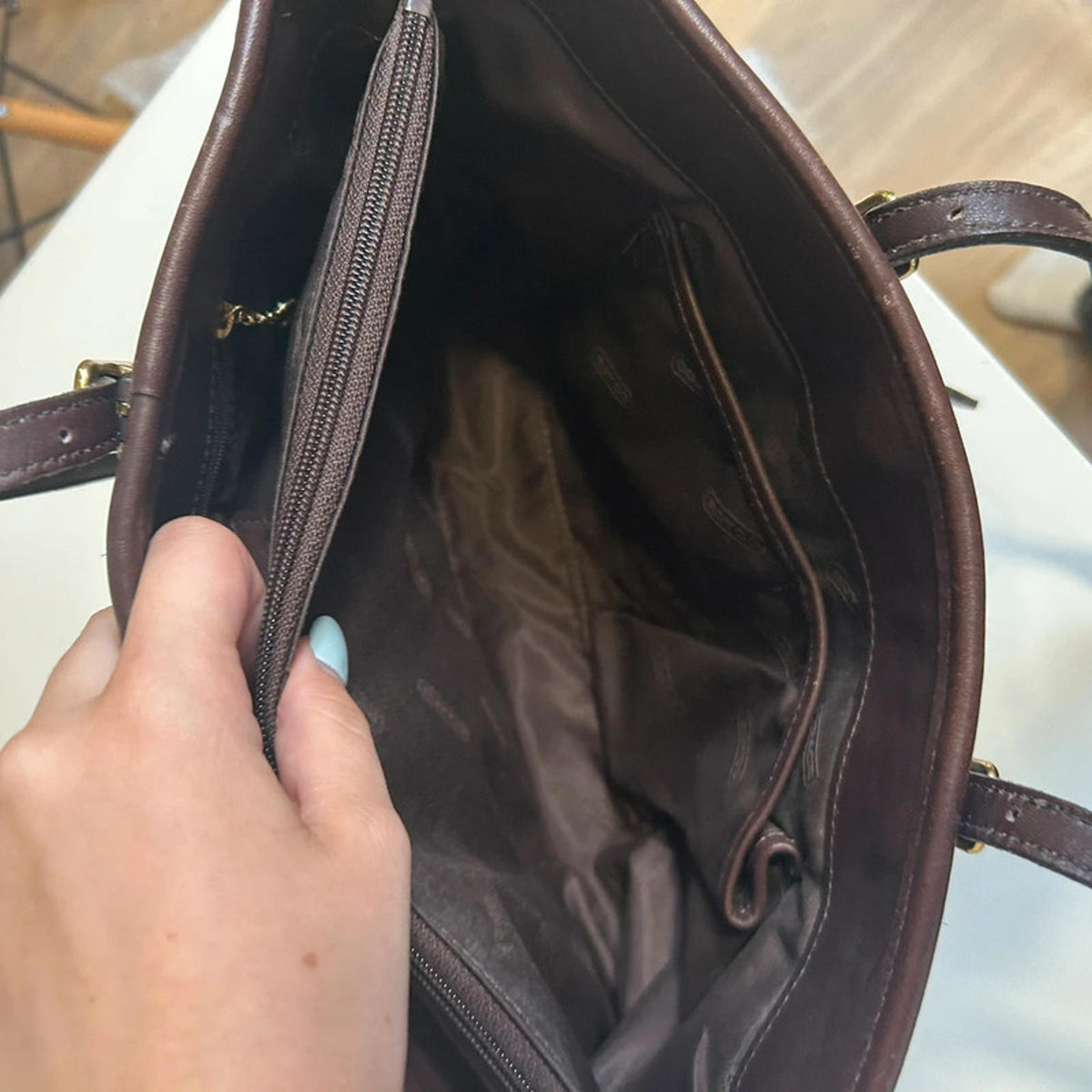 Coach Legacy Vintage Brown Leather Shoulder Handbag K1D-9813
