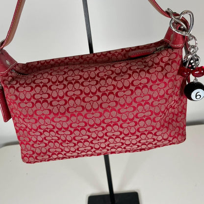 Vintage Y2K Coach Red Signature Shoulder Bag M2K-6332