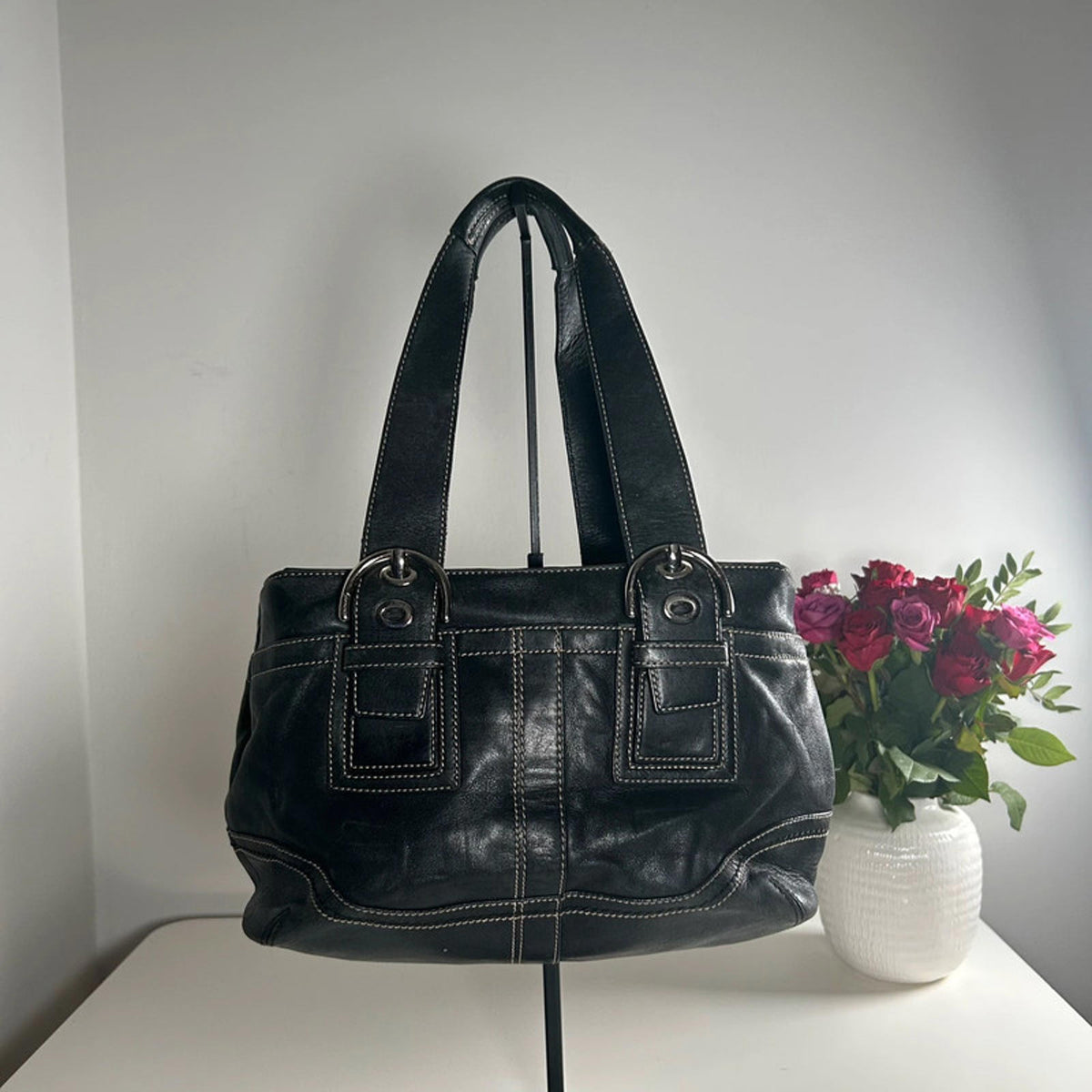 Coach Black Mino Soho Leather Satchel Bag H0749-F10911