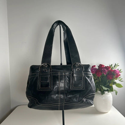 Coach Black Mino Soho Leather Satchel Bag H0749-F10911