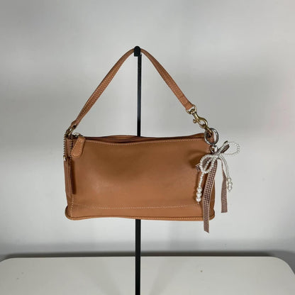 Coach Natural Leather Shoulder Bag Classic Vintage C0C-9311