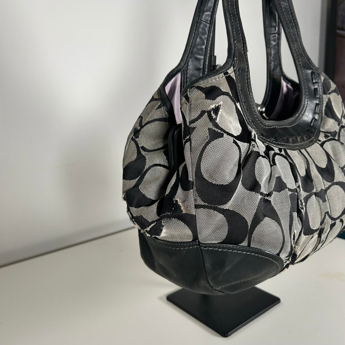 Coach Black Signature Ergo Satchel Shoulder Bag H0826-12232