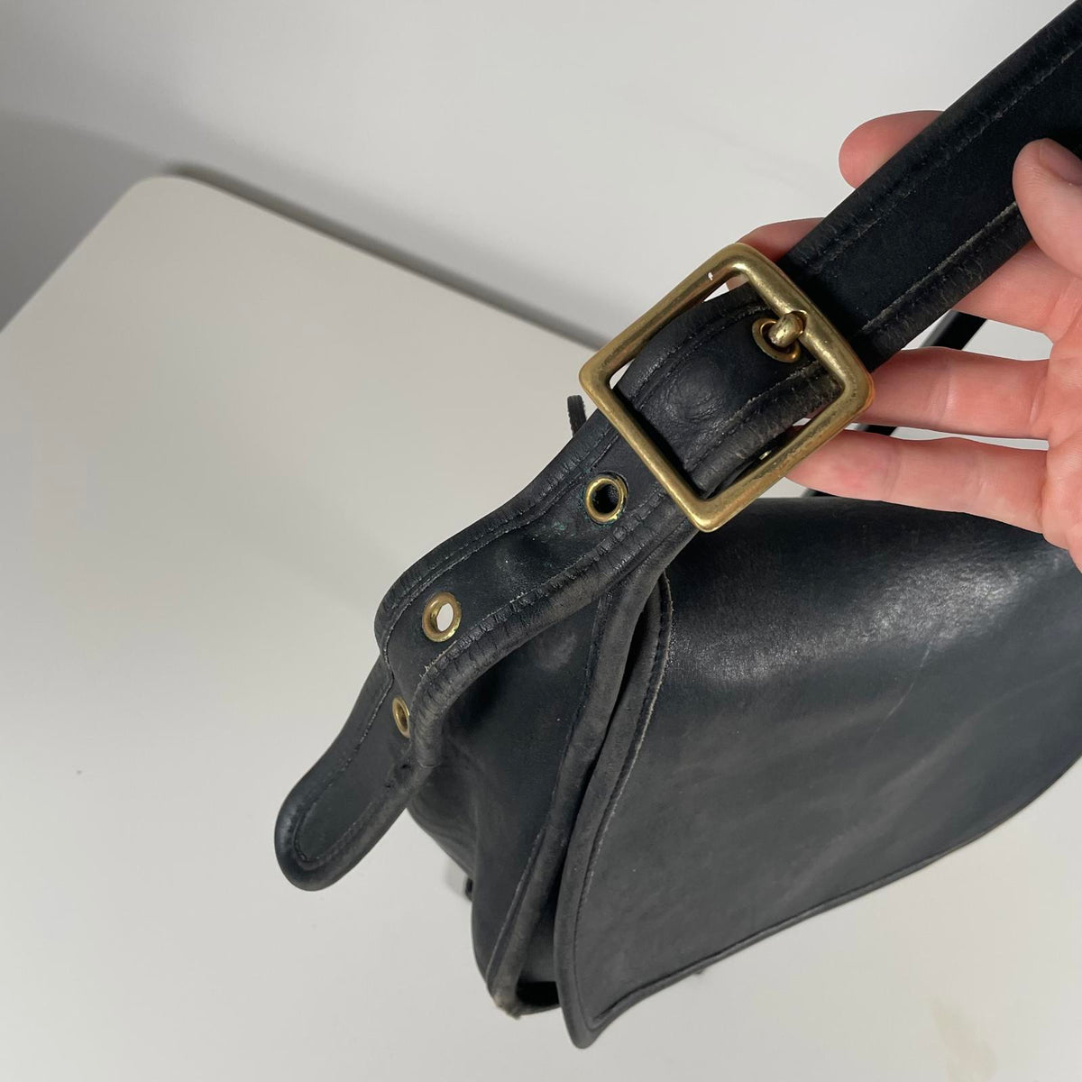 Coach Legacy Black Leather Crossbody Shoulderbag