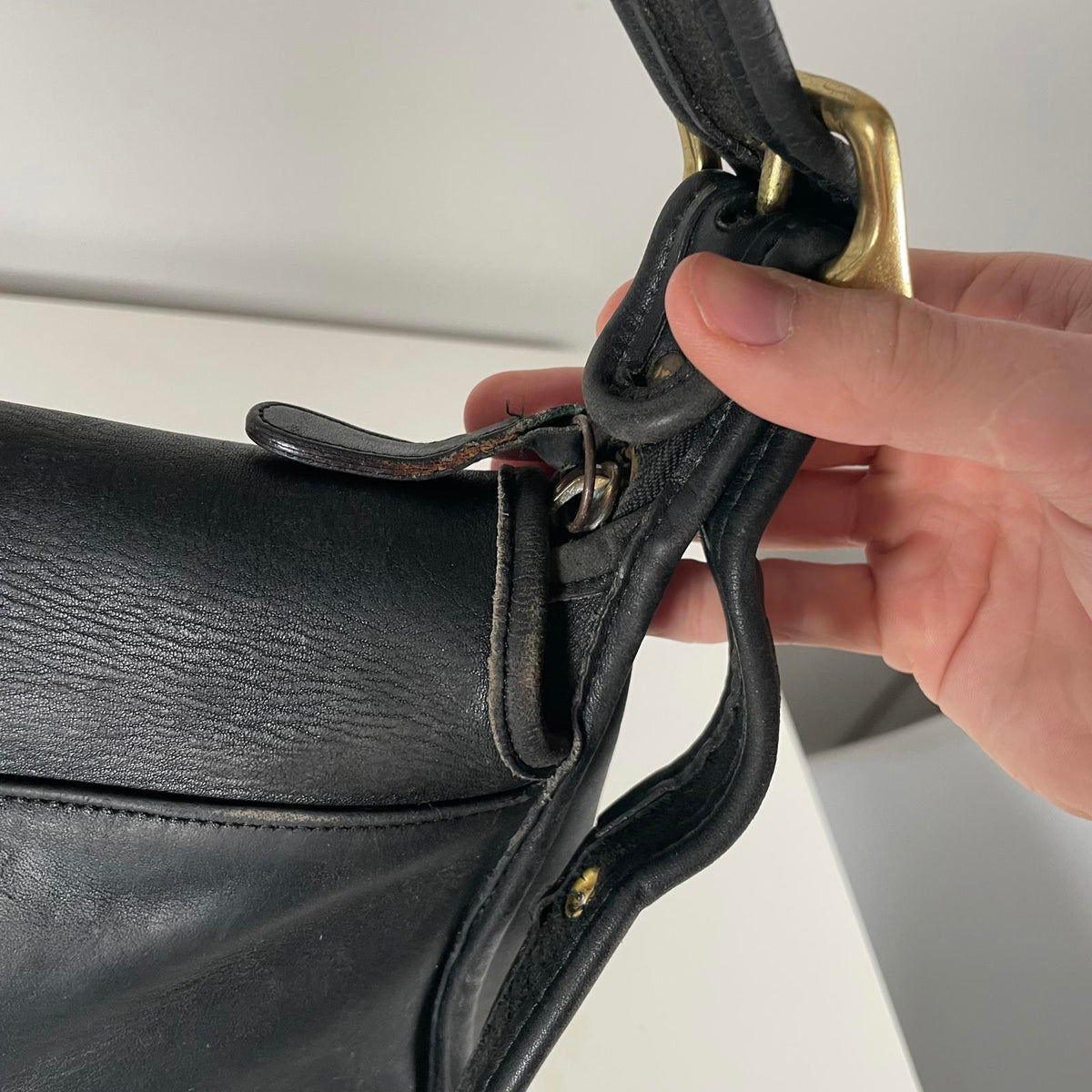 Coach Legacy Black Leather Crossbody Shoulderbag