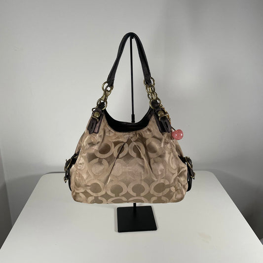 Coach Beige Hobo Slouch Shoulder Bag M1077-15757