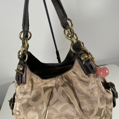 Coach Beige Hobo Slouch Shoulder Bag M1077-15757
