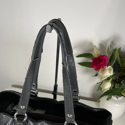 Coach Ashley Black Leather Carryall Shoulder Bag H1126-F15513