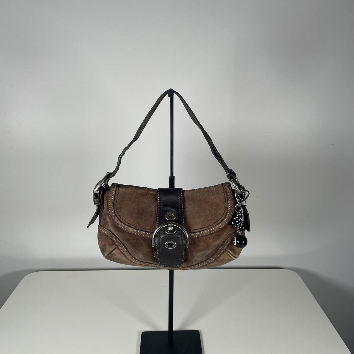 Coach Soho Brown Suede Shoulder Bag H0779-F10917