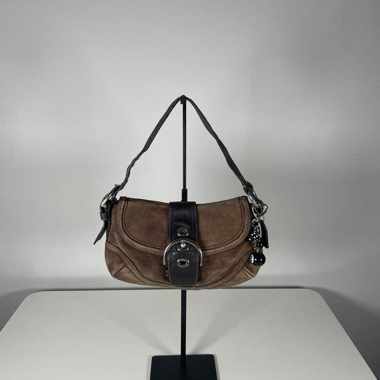 Coach Soho Brown Suede Shoulder Bag H0779-F10917