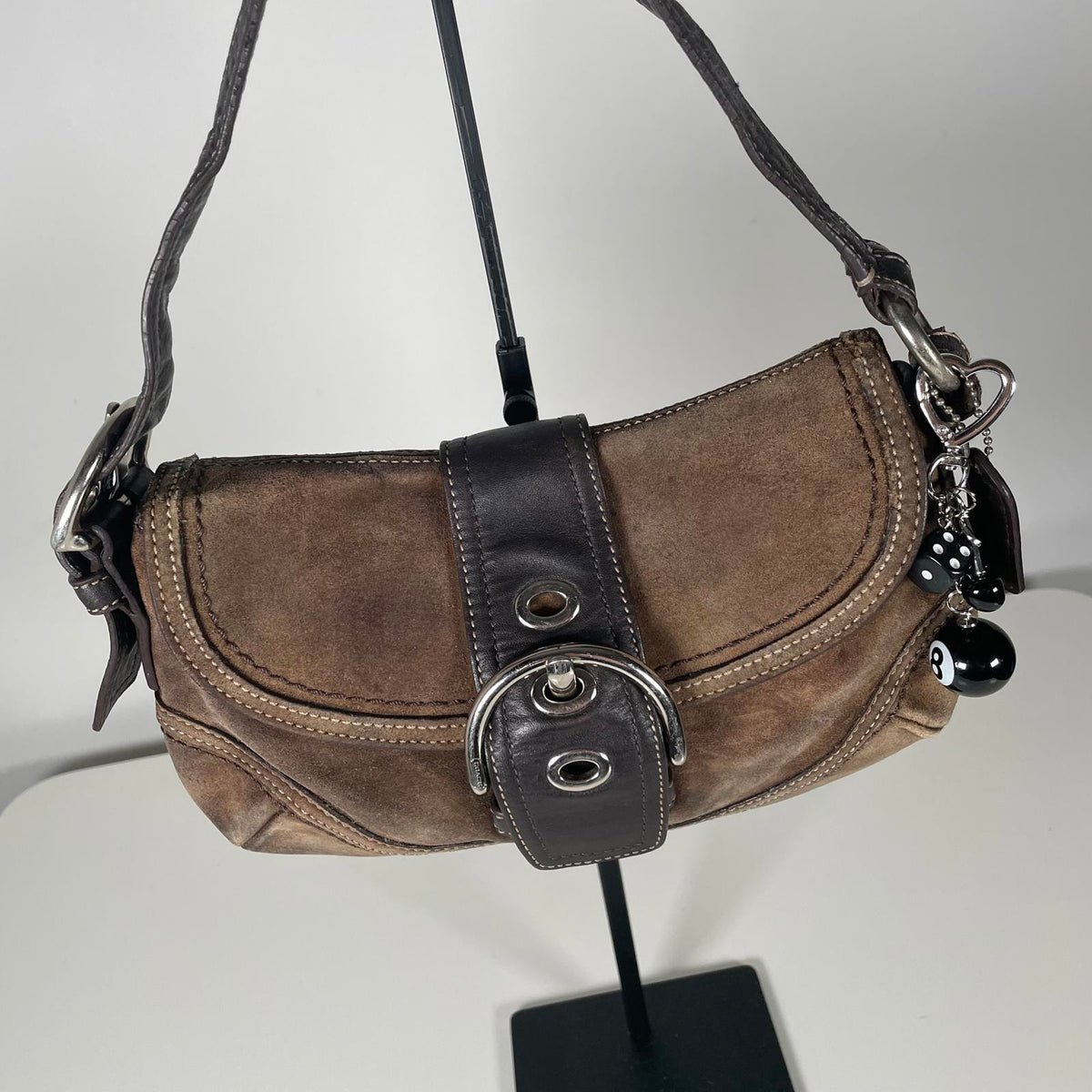Coach Soho Brown Suede Shoulder Bag H0779-F10917