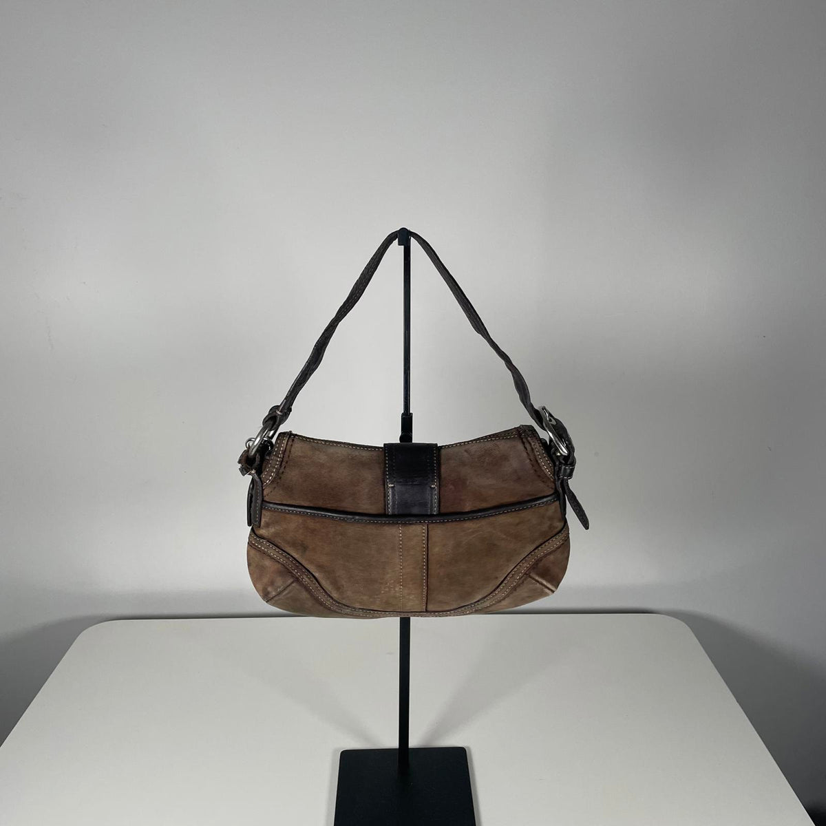 Coach Soho Brown Suede Shoulder Bag H0779-F10917