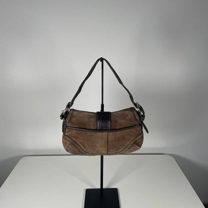 Coach Soho Brown Suede Shoulder Bag H0779-F10917