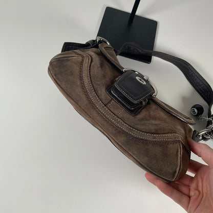 Coach Soho Brown Suede Shoulder Bag H0779-F10917