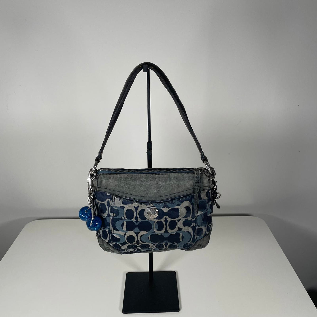 Coach Blue Chelsea Optic Signature Shoulder Bag E04U-7035