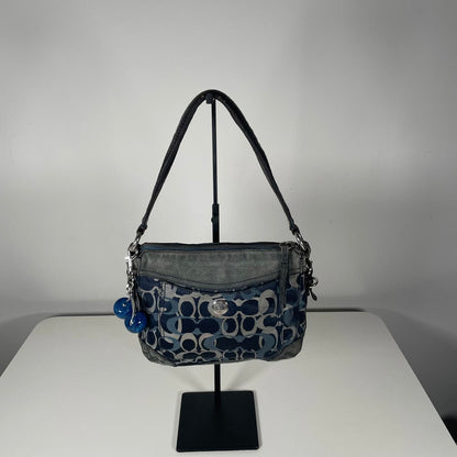 Coach Blue Chelsea Optic Signature Shoulder Bag E04U-7035