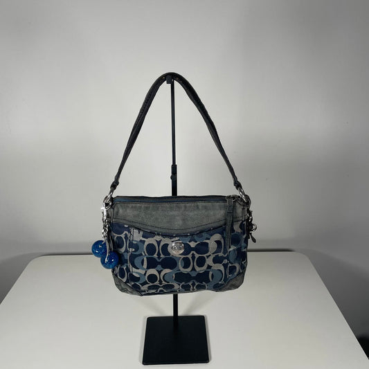 Coach Blue Chelsea Optic Signature Shoulder Bag E04U-7035