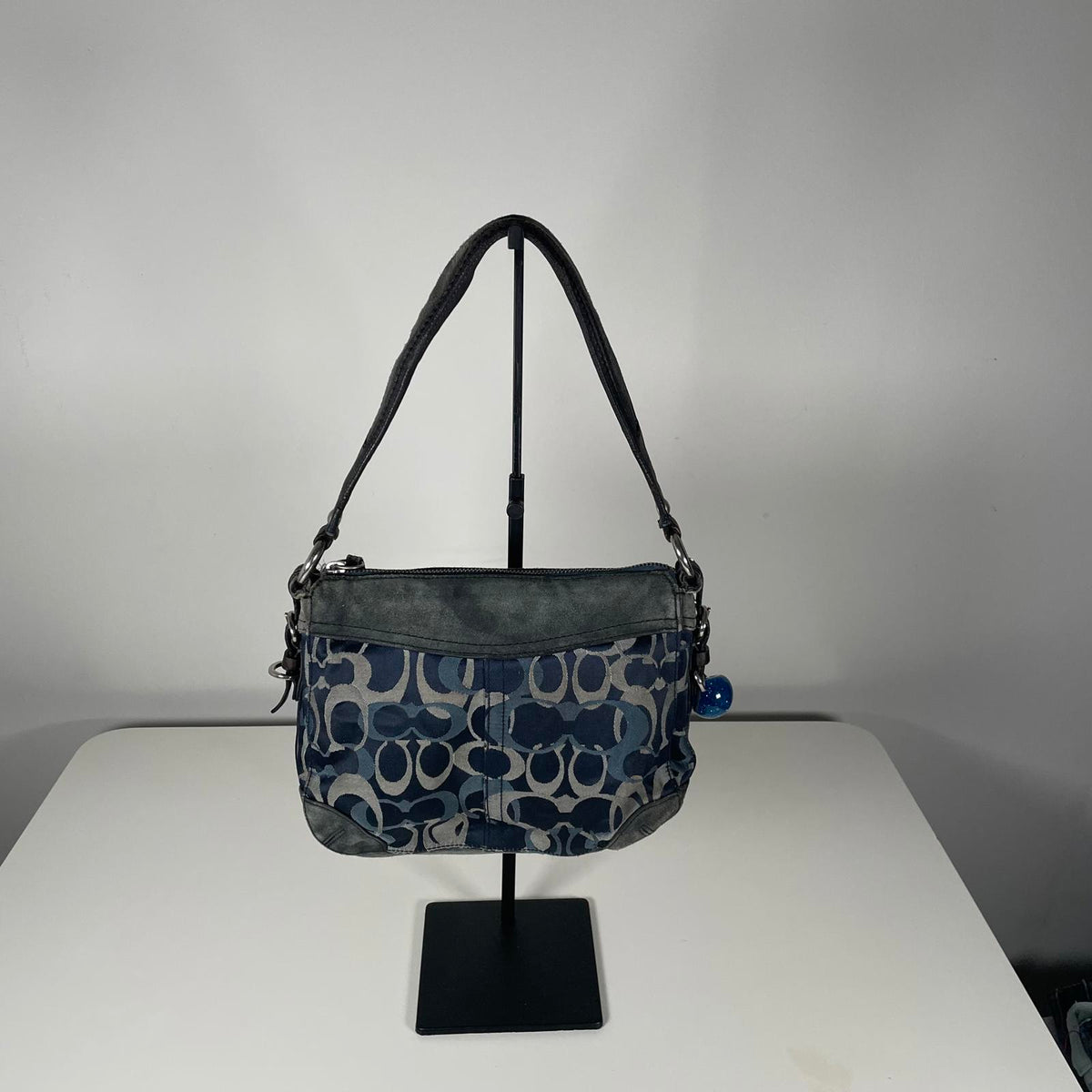 Coach Blue Chelsea Optic Signature Shoulder Bag E04U-7035