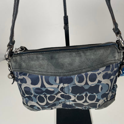 Coach Blue Chelsea Optic Signature Shoulder Bag E04U-7035