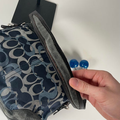 Coach Blue Chelsea Optic Signature Shoulder Bag E04U-7035